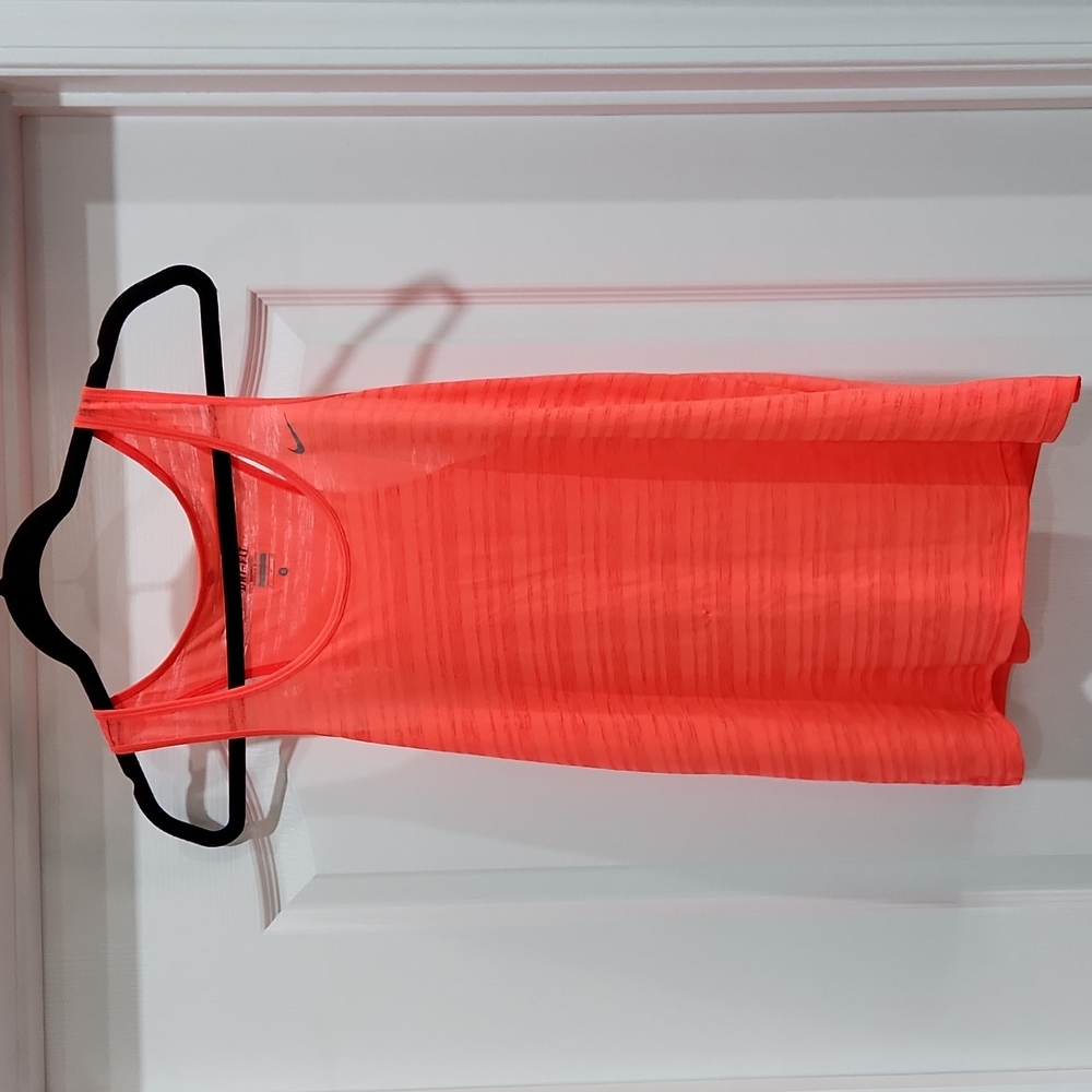 Nike dri-fit tank, neon red, small